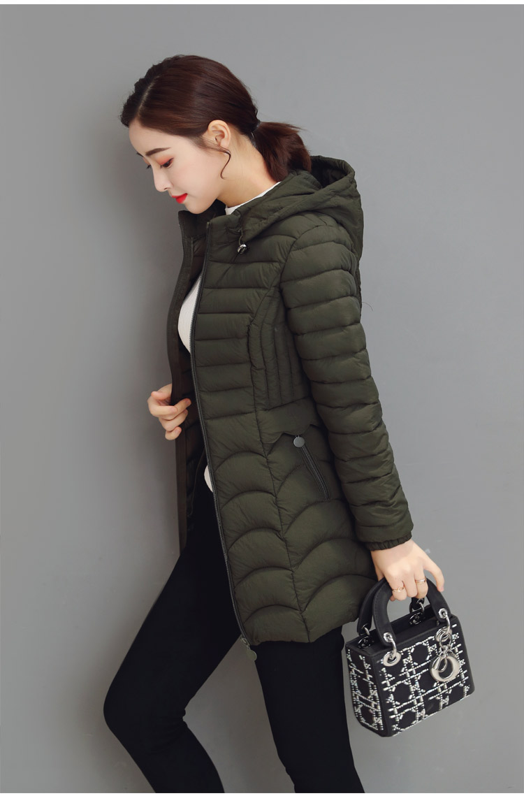 Quần áo chống mùa đông 2018 áo khoác cotton mới dành cho nữ dài mùa đông Phiên bản Hàn Quốc của áo khoác cotton mỏng nhẹ áo khoác lông áo phao nữ đẹp 2020
