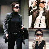 Товары для покупки Солнцезащитные очки для женщин, солнцезащитные очки с защитой от ультрафиолета, модные 2024 года модные очки в оправе с большим лицом в форме жабы, круглое лицо, винтажные очки с большим лицом