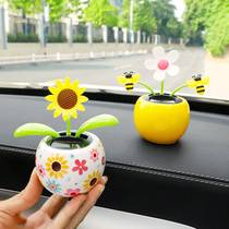 Car swing piece Creative cute Internet red ecstasy Balloon Apple Flowers Small Car On-board Decorations Sun Flowers Girls