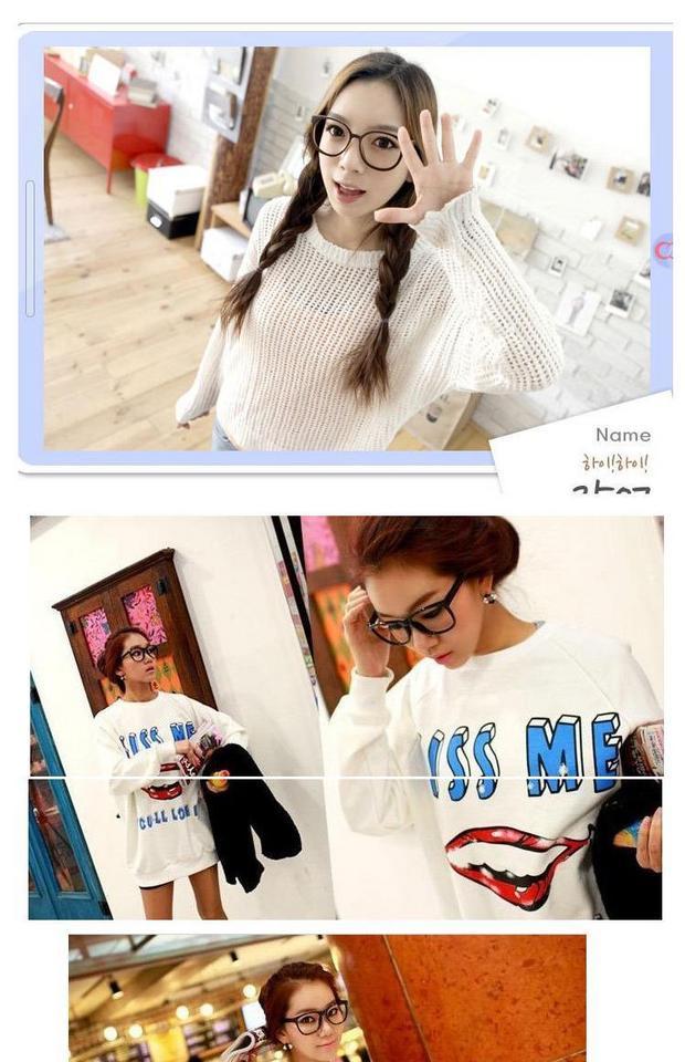 Phiên bản retro Hàn Quốc của mặt tròn trang trí kính gọng khung lớn nam cận thị nam nữ tấm thủy tinh nhẹ khung mắt khung nữ kính lacoste