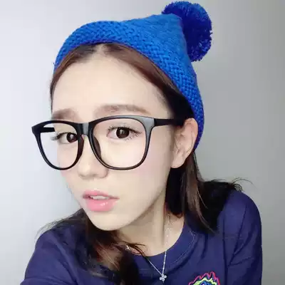 Retro Korean big round face decoration glasses frame big frame myopia men and women tide plate light eye frame frame women