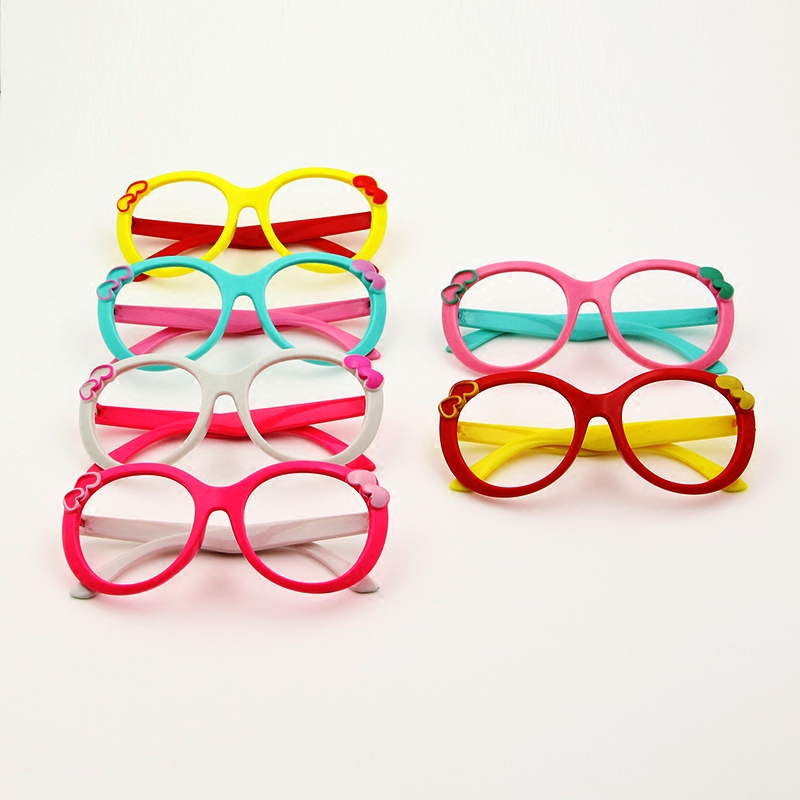 Korean version Children's Eye frames Female Cute Tide Princess Personality Cartoon Kid Cute baby Decorative Glasses without lenses-Taobao