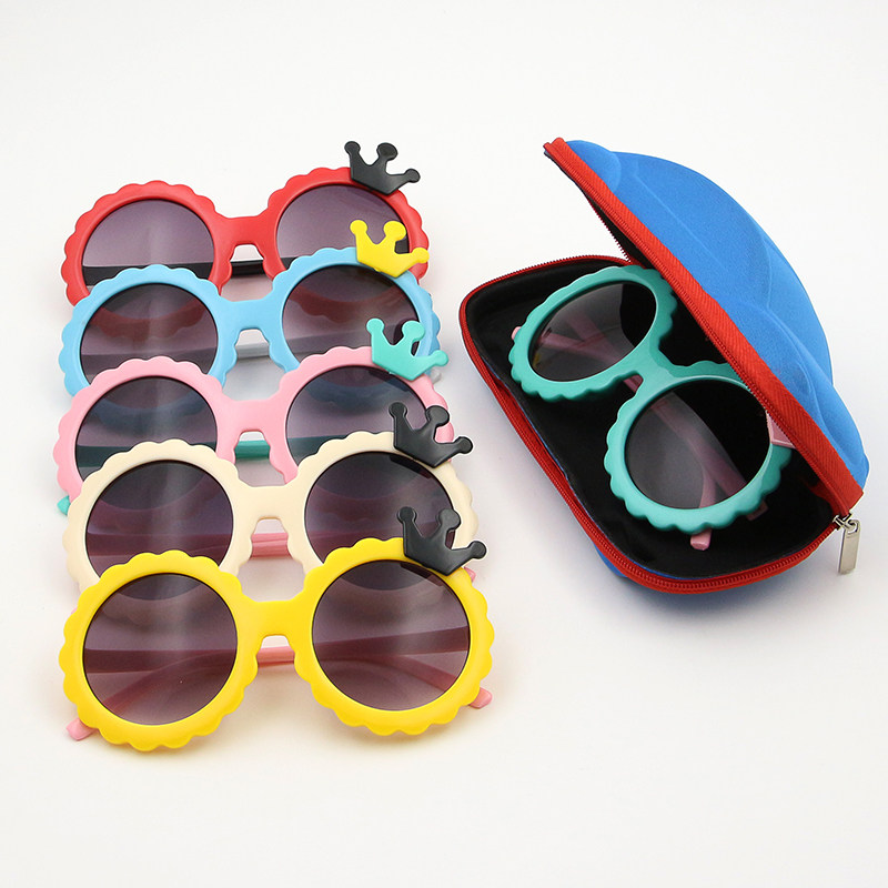 Children sunglasses tide girl glasses anti UV Princess cute personality Korean children sunglasses 2020 New