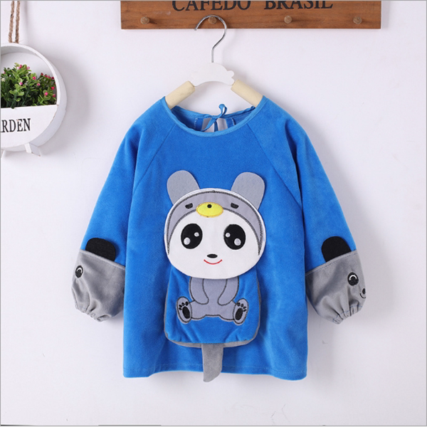 Baby Autumn Winter Hood Clothing Waterproof Boy Girl Girl Anti-Dress Bib Eating Clothes Crystal Suede Baby Apron-Taobao