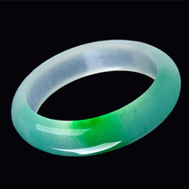 Farkasso Jewelry Live High Ice Right Circle Mouth Emerald Jade Bracelet Yang Green Hand Decoration Collection