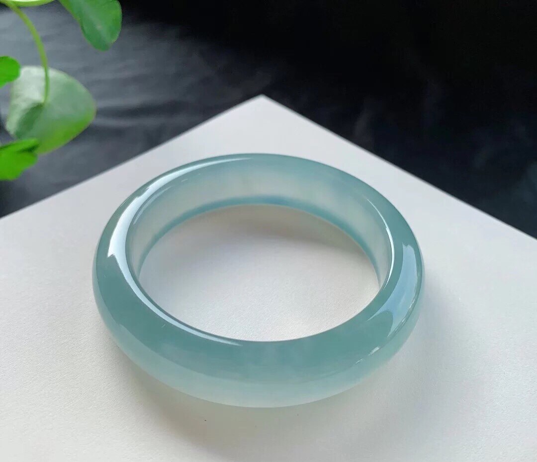 Facaçao Jewelry Natural Emerald A Cargo Bracelet Myanmar Old Pit Ice-Clear Ice-Type Bracelet Thick Version