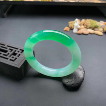 Farkasso jewels natural emerald A cargo bracelet hand decorated with Myanmar old pit glutinous ice yang green jade bracelet