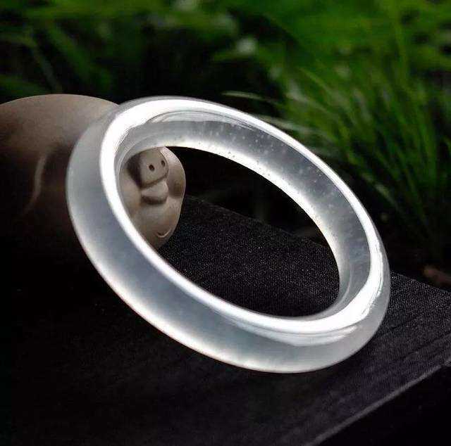 Fakasso jewellery natural jade hand decorated Myanmar emerald A stock of old pit meat fine and high ice wood that round-bar bracelet