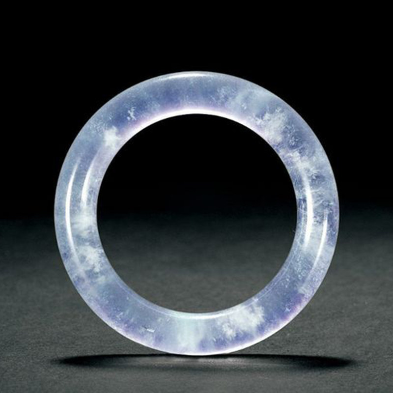 Fakaso Jade Live Room Natural High Ice Glass Jade Jade Bracelet Round Jade Bracelet