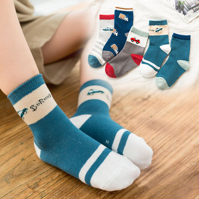 【妙优童】儿童秋冬厚款棉袜5双