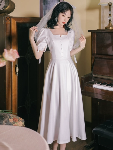 Белое свадебное платье, юбка, платье подружки невесты, французский стиль