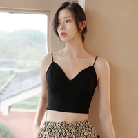 J1705 Black не пересекает короткие шорты (с грудными подушками)