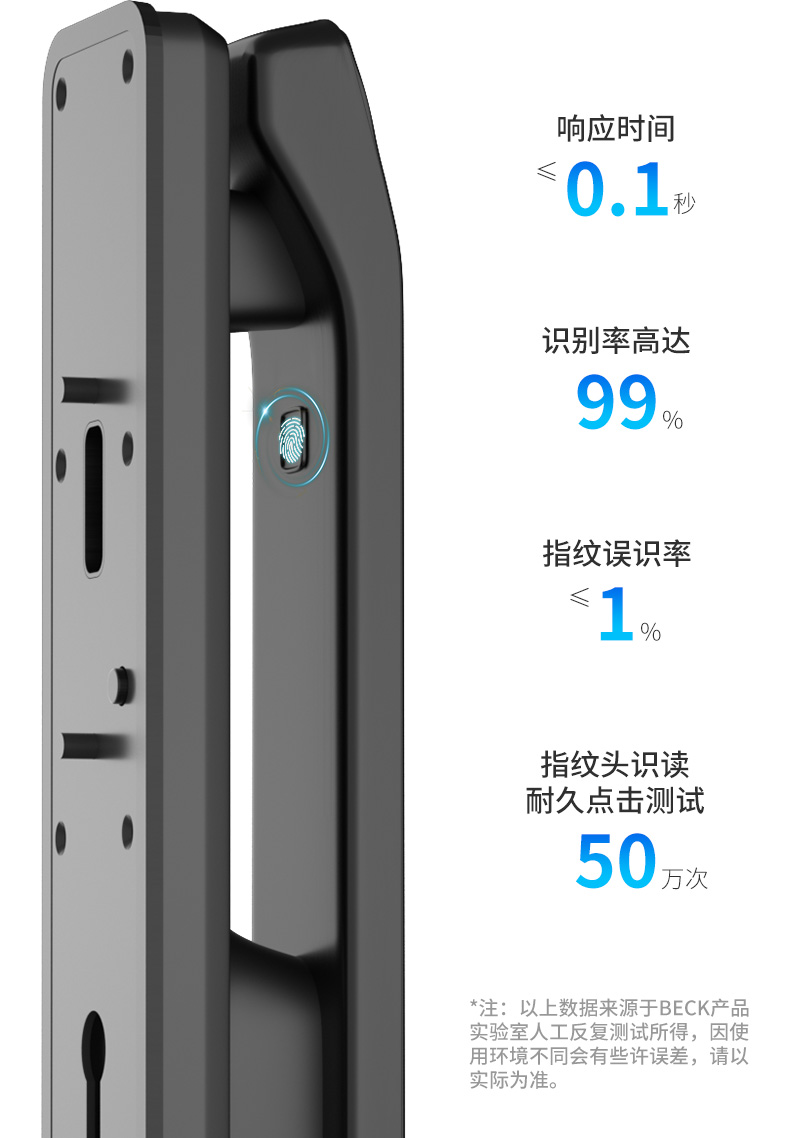 Beck V5M 可视对讲 天猫精灵APP智能指纹锁 图9