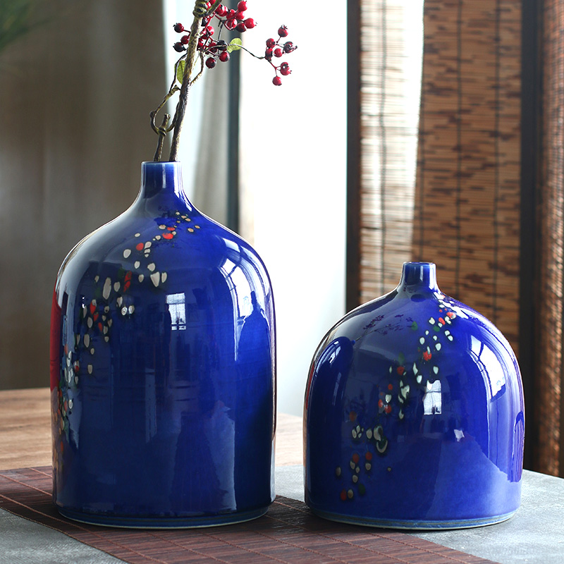 Bottles to form the sky flower implement model of the new Chinese style living room a study a flower vase jingdezhen ceramic vessels furnishing articles