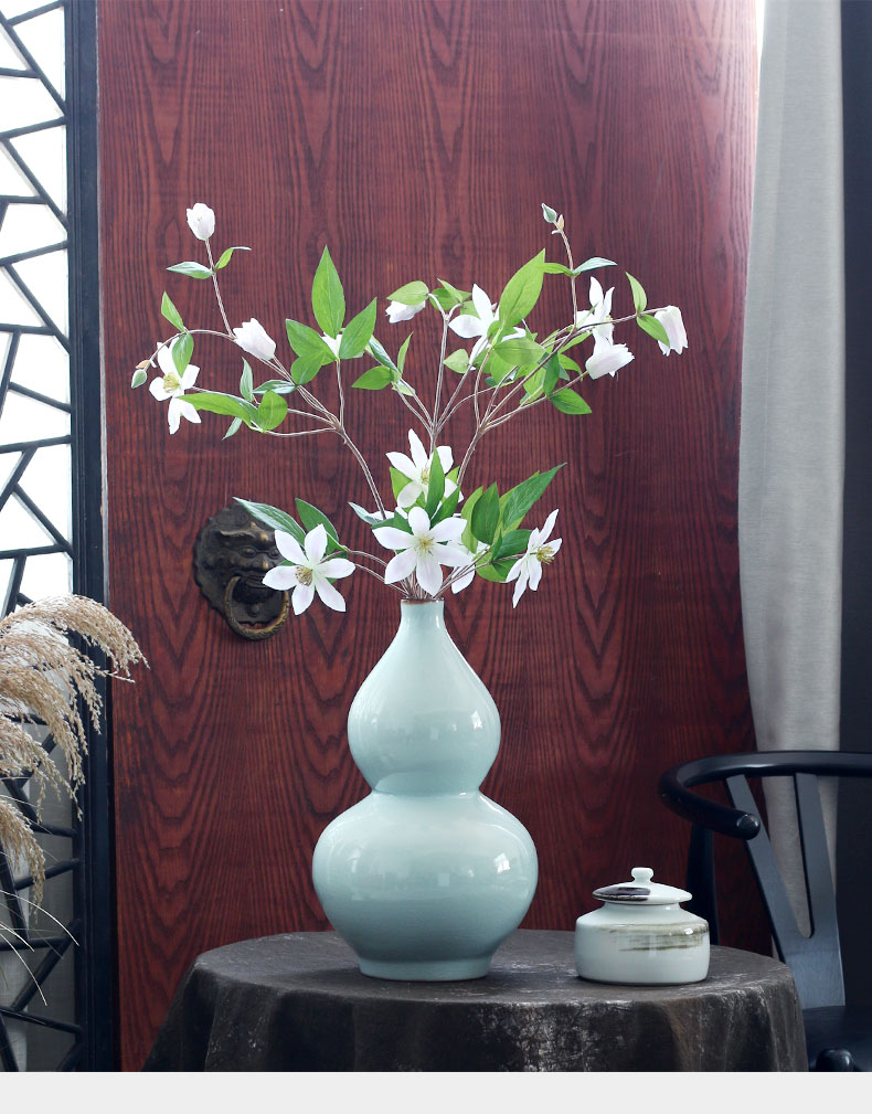 Longquan celadon vase gourd bottle flask ceramic vase vases, flower vases, the clear soup WoGuo for Buddha