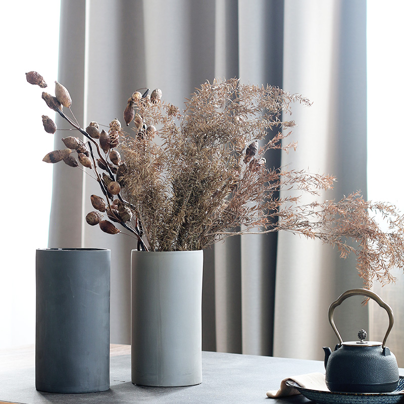 Wabi-sabi aesthetic element lens bearing household adornment sitting room porch vase creative furnishing articles clear soup WoGuo arranging flowers