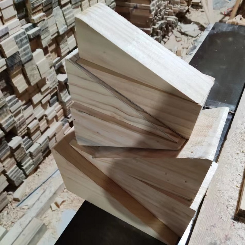 Large number triangular wood wedge construction site wood plug ship wood mortise and tenon bridge railway sleeper wood inclined wood block wood tip custom-made-Taobao