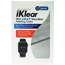 iKlear IK-12DMT Travel Size Antibacterial Microfiber Cloth (Pack of 12)
