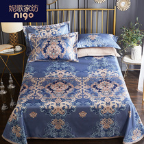  Ice silk mat three-piece washable 1 8m bed sheet people 1 5m folding grass mat Summer 1 2 student dormitory