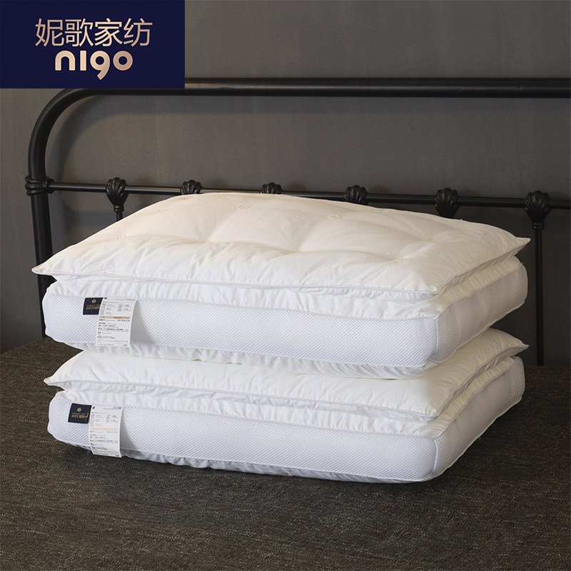 Slow Rebound Pillow Core Five Stars Hotel Pillow Memory Cotton Care Cervical pillow Single only Student Pillow Pair with high and low pillows