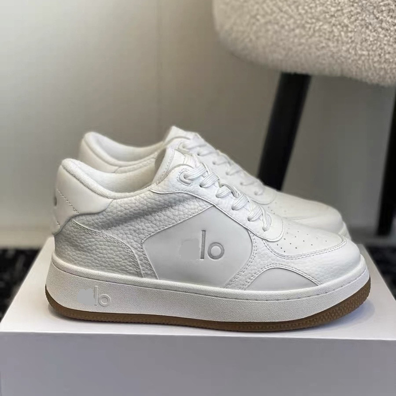 Correct Version ~ Kim Ji-Soo and Wang Yibo's Same Style Sneakers, Unisex Thick-Soled Sports Casual Shoes, Genuine Leather White Shoes