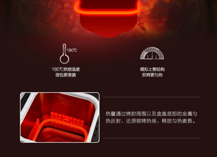 Midea / Midea MM-ESC1510 máy làm bánh mì tự động bánh mì men trái cây đa năng máy làm bánh mì sandwich