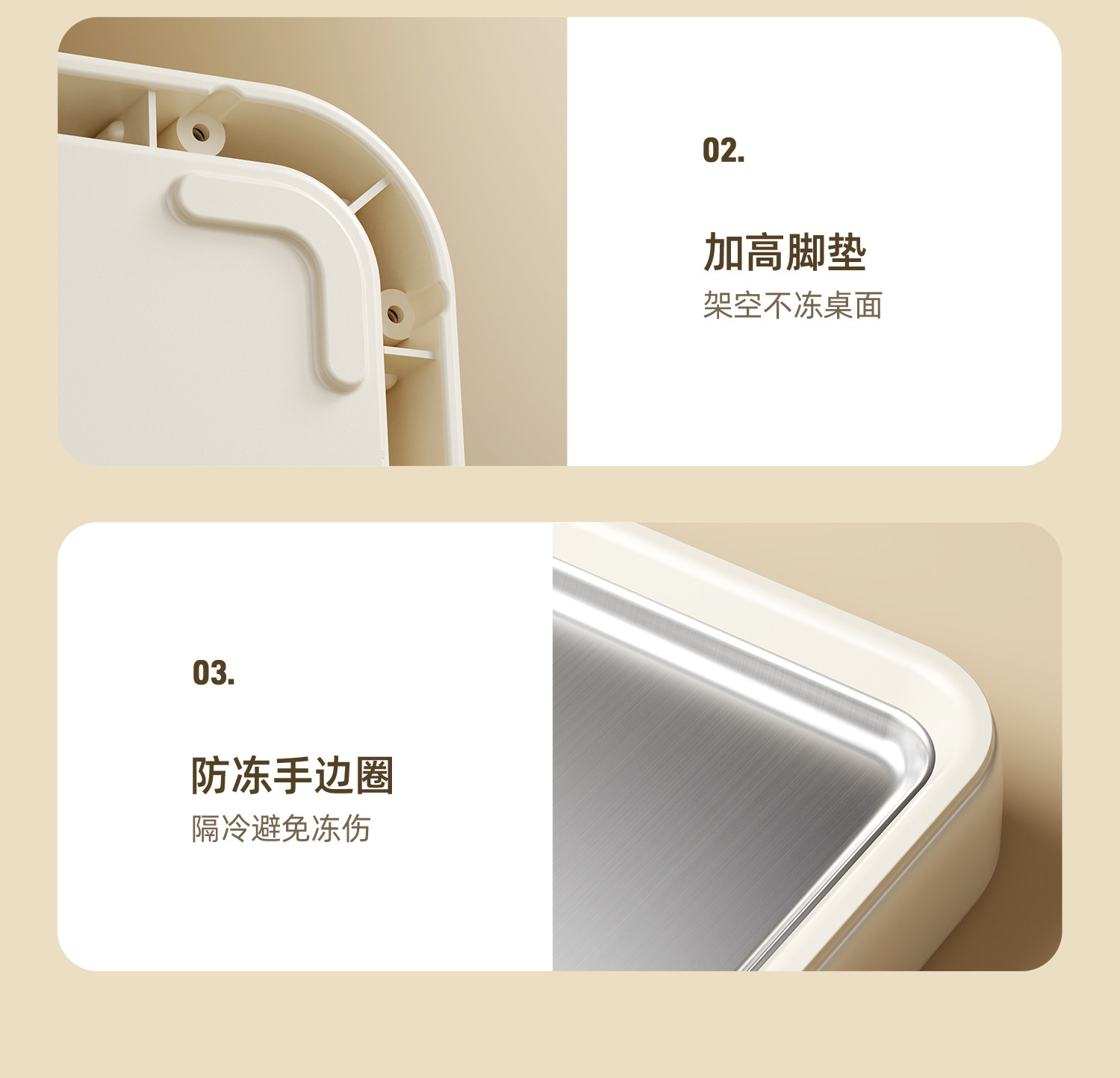 Oidire Odi-Cb01 Fried Yogurt Machine Household Small Mini Ice Making Machine Fried Yogurt Plate - Cookware - Other Materials 