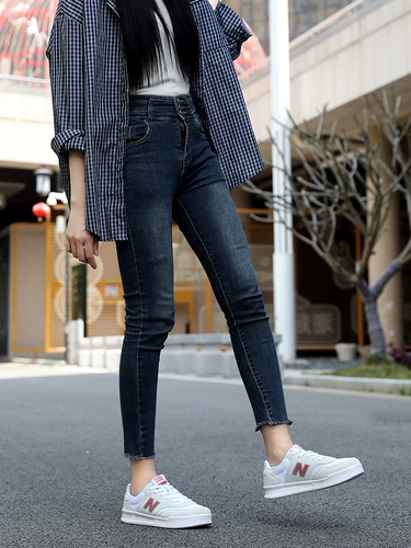 New balance, кроссовки, летняя дышащая белая обувь