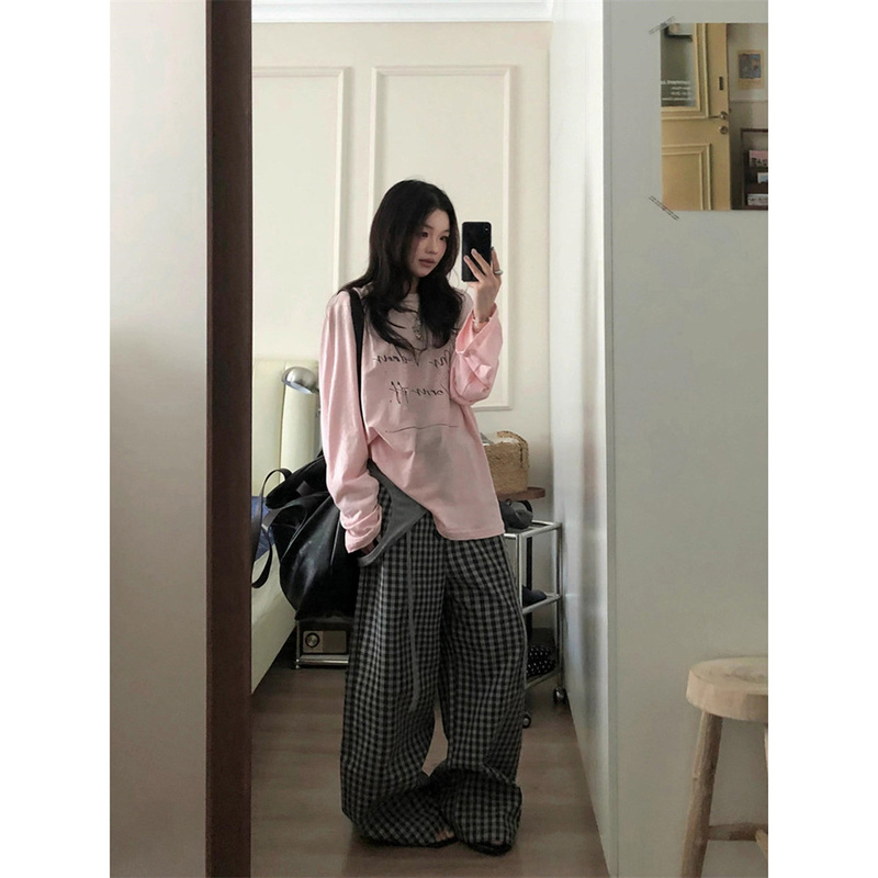 Chinese Trendy Brand Patchwork Letter Pink Sun Protection Shirt for Women, Summer Loose Slimming Design, Lazy Casual Top Chinese Trendy Brand Patchwork Letter Pink Sun Protection Shirt for Women, Summer Loose Slimming Design, Lazy Casual Top