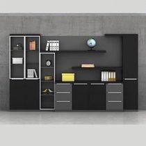 Creative office file cabinet with drawers Wooden floor cabinet Office locker Large table supporting cabinet Simple and modern