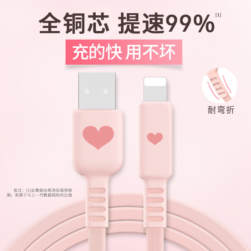 Applicable iphone13 data line 11PROMAX Apple 11 noodles on-board 7 8Plus anti-break PORMAX Universal charging wire machine xr quick charge 6sp short punch