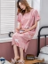 Áo ngủ cotton mùa hè nữ đồ ngủ ngắn tay nữ phiên bản Hàn Quốc của chiếc váy rộng cỡ lớn dài đến đầu gối váy ngủ nữ sinh viên - Đêm đầm váy mặc ở nhà Đêm đầm