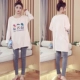 Bộ đồ ngủ nữ mùa thu cotton dài tay phục vụ mùa xuân và cotton mùa thu phiên bản Hàn Quốc của bộ đồ tươi mát và đáng yêu để mặc ngoài thu đông