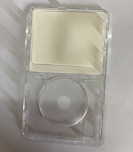IPod Video 60GB 80GB Новая панель IPV Передняя корпус MP3 Передняя обложка прозрачная цвет