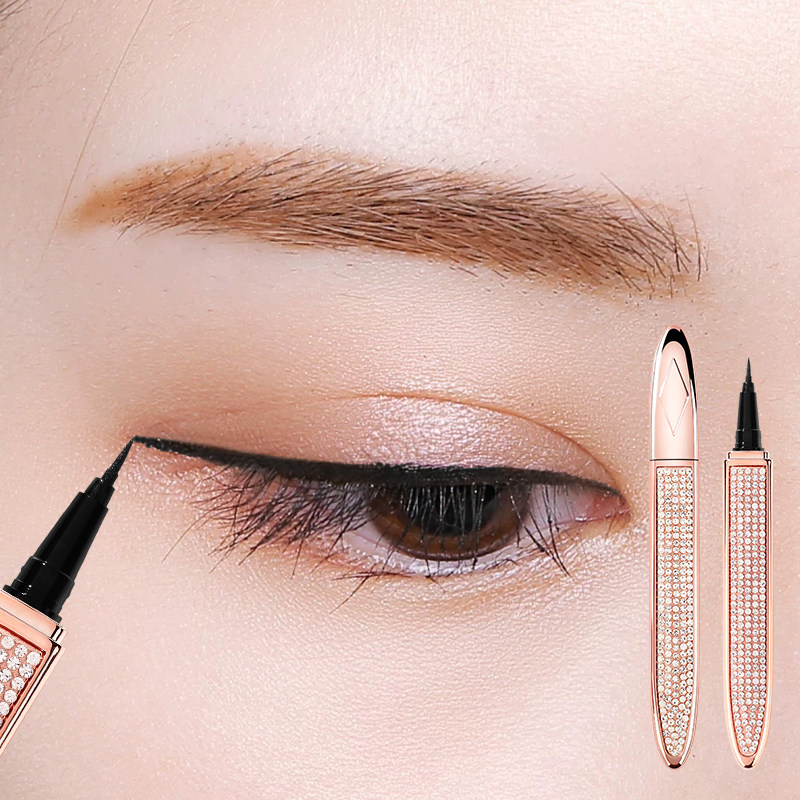 Super easy-to-use eyeliner female long-lasting waterproof, sweat-proof, not smudged, very fine, beginners, novice, draws eyeliner and quick-drying