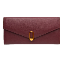 High-looking genuine leather long wallet with feminine temperament 2024 Korean version new soft cowhide banknote holder small handbag for mobile phone