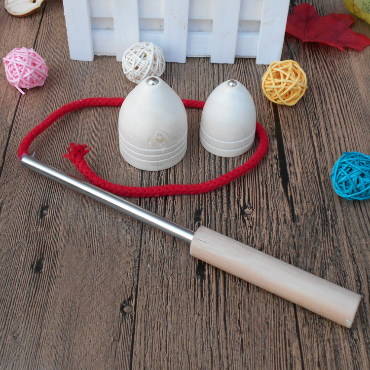 Baby Kindergarten Children Gift Wooden Quality Intelligence Early Teaching Toy Whip to Solid Wood Nostalgia