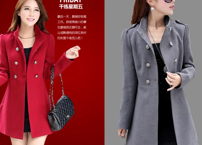 Thu đông 2018 mới đôi áo len mỏng cổ áo len cổ áo phiên bản dài tay Hàn Quốc của quần áo len dài phần nữ
