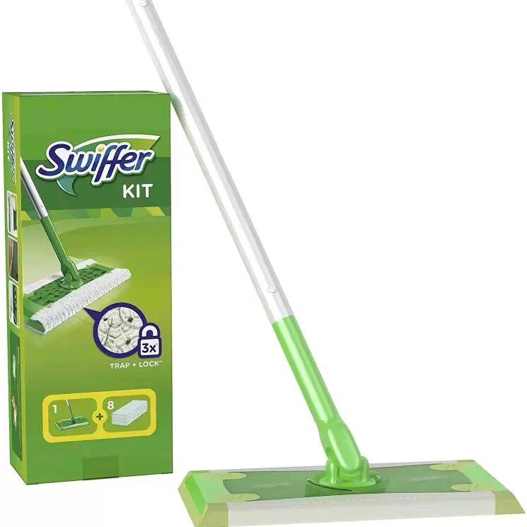 American Swiffer Mop Static Dust Suction Dry And Wet Tablet Mop Free dry rag dry damp towel replacement