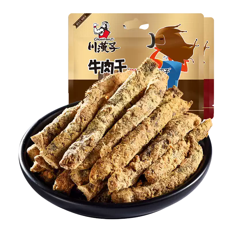 川漢子燈影牛肉絲268g/袋四川達州特產休閒零食熟食牛肉條