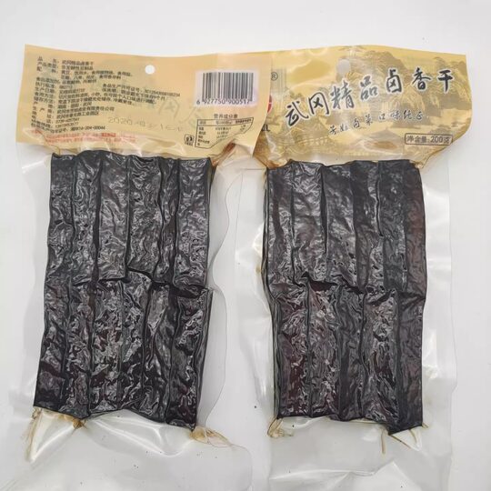 Fangjie braised dried tofu 200g Hunan specialty Wugang braised tofu and dried tofu products casual vegetarian snacks