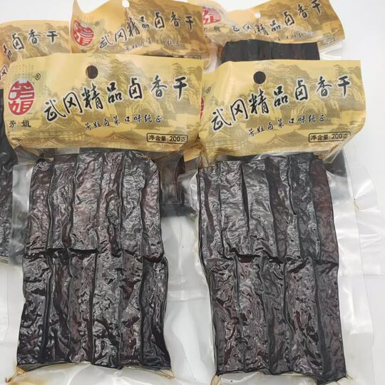 Fangjie braised dried tofu 200g Hunan specialty Wugang braised tofu and dried tofu products casual vegetarian snacks