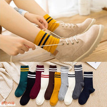 J034 Net Red pile socks autumn and winter cotton socks all-in cotton socks spring and autumn socks Japanese ins tide socks