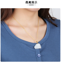 Natural Hetian Jade Buddha pendant Lady suet White Jade Maitreya Buddha pendant smile Buddha female Buddha Gong Jade