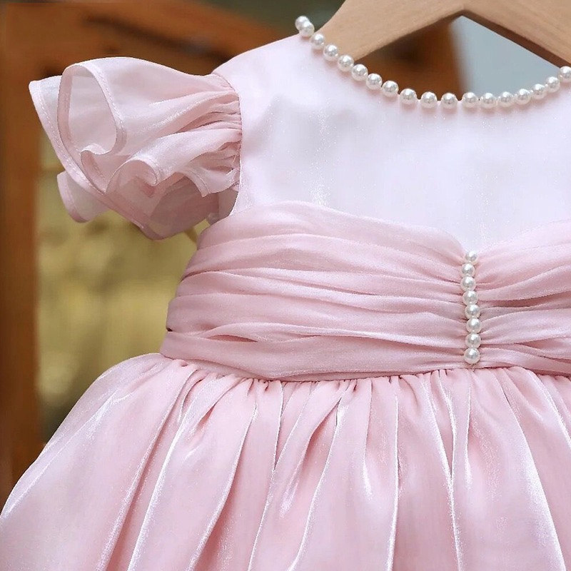 Children's High-end Dress Western Style Princess Dress Summer Girl's European and American Flower Girl's Birthday Dress Piano Playing Dress