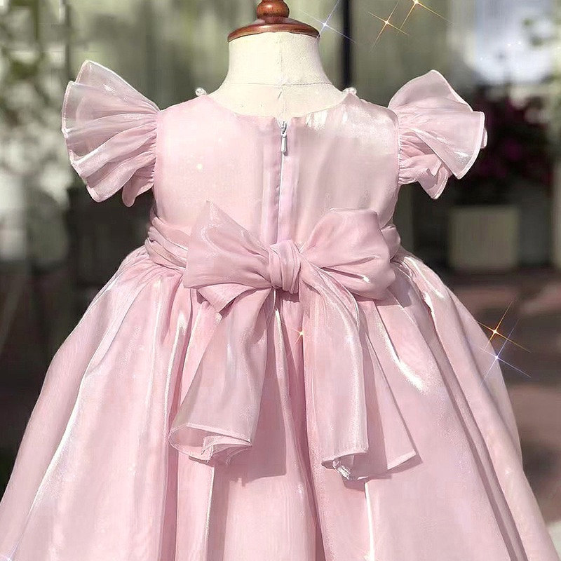 Children's High-end Dress Western Style Princess Dress Summer Girl's European and American Flower Girl's Birthday Dress Piano Playing Dress