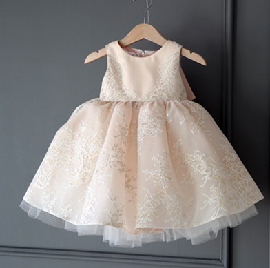 Child Wedding Dresses Flowers Children Dress Polo Dress Fluffy Skirt Girl Princess Dresses Baby Girl's Birthday Dress