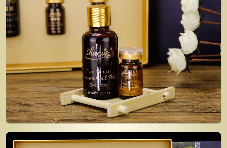 Massage cơ thể thiết lập hộp làm đẹp thẩm mỹ viện vai cổ dầu thuốc nạo vét tinh dầu thiết lập hộp chính hãng đẩy dầu mở trở lại - Tinh dầu điều trị tinh dau