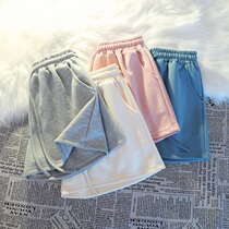 Pure cotton casual sports shorts female summer loose outside wearing running comfort high waist display slim movement shorts Chains