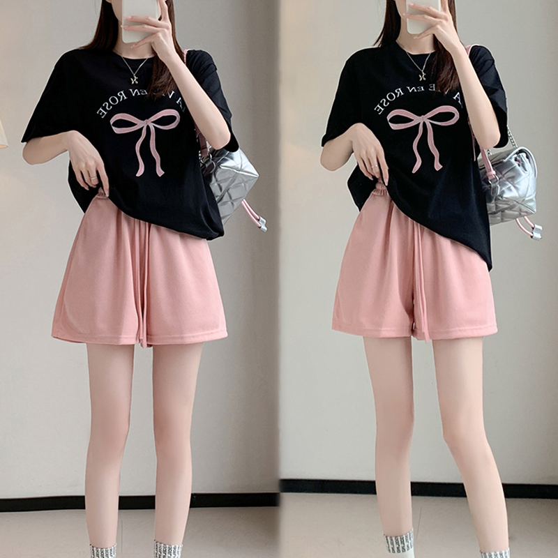 Pink Sports Shorts for Women, Summer 2024 New Style, Casual Sports Shorts, Summer Home Sleep Shorts, Can Be Worn Outside for Shopping Pink Sports Shorts for Women, Summer 2024 New Style, Casual Sports Shorts, Summer Home Sleep Shorts, Can Be Worn Outside for Shopping